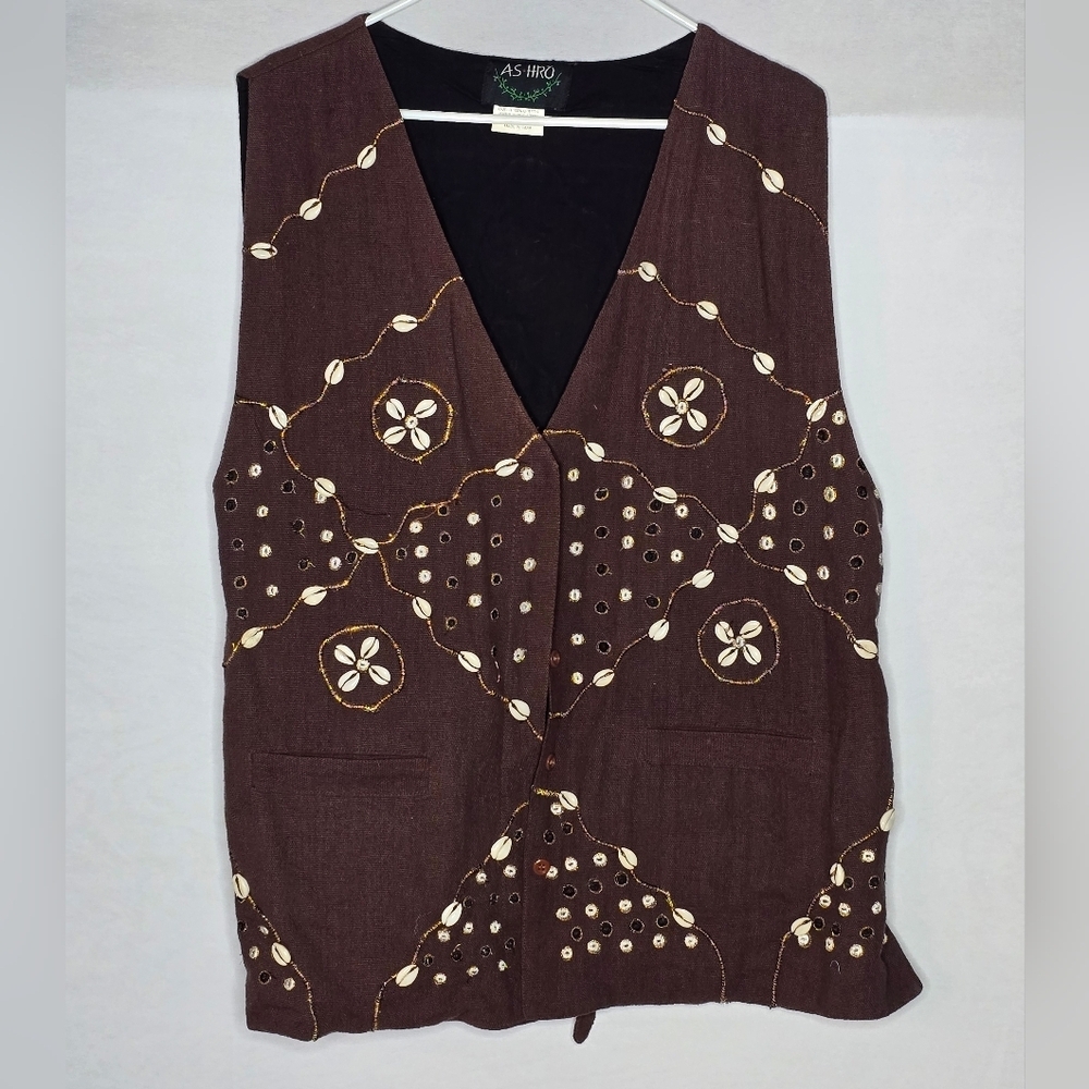 ASHRO Womens Cowry Shell Vest XL